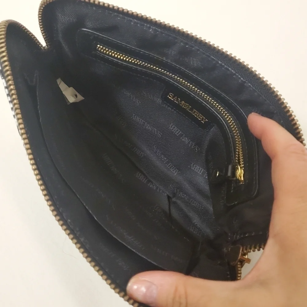 Sam & Libby Black & White Clutch